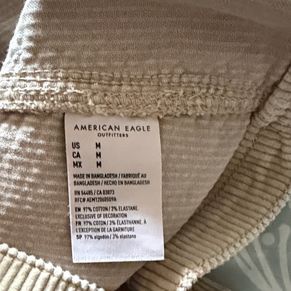 American Eagle Outfitters Tan Corduroy Pinafore Dress - Picture 2 of 5